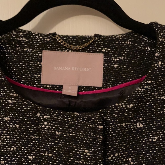 Banana Republic black & white Jacket size S - Picture 5 of 9